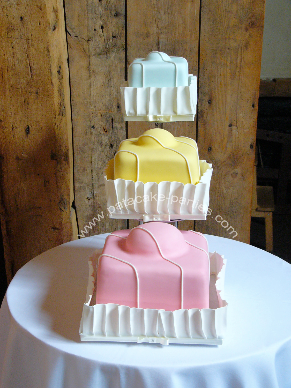 Fancy Fondant Wedding Cake