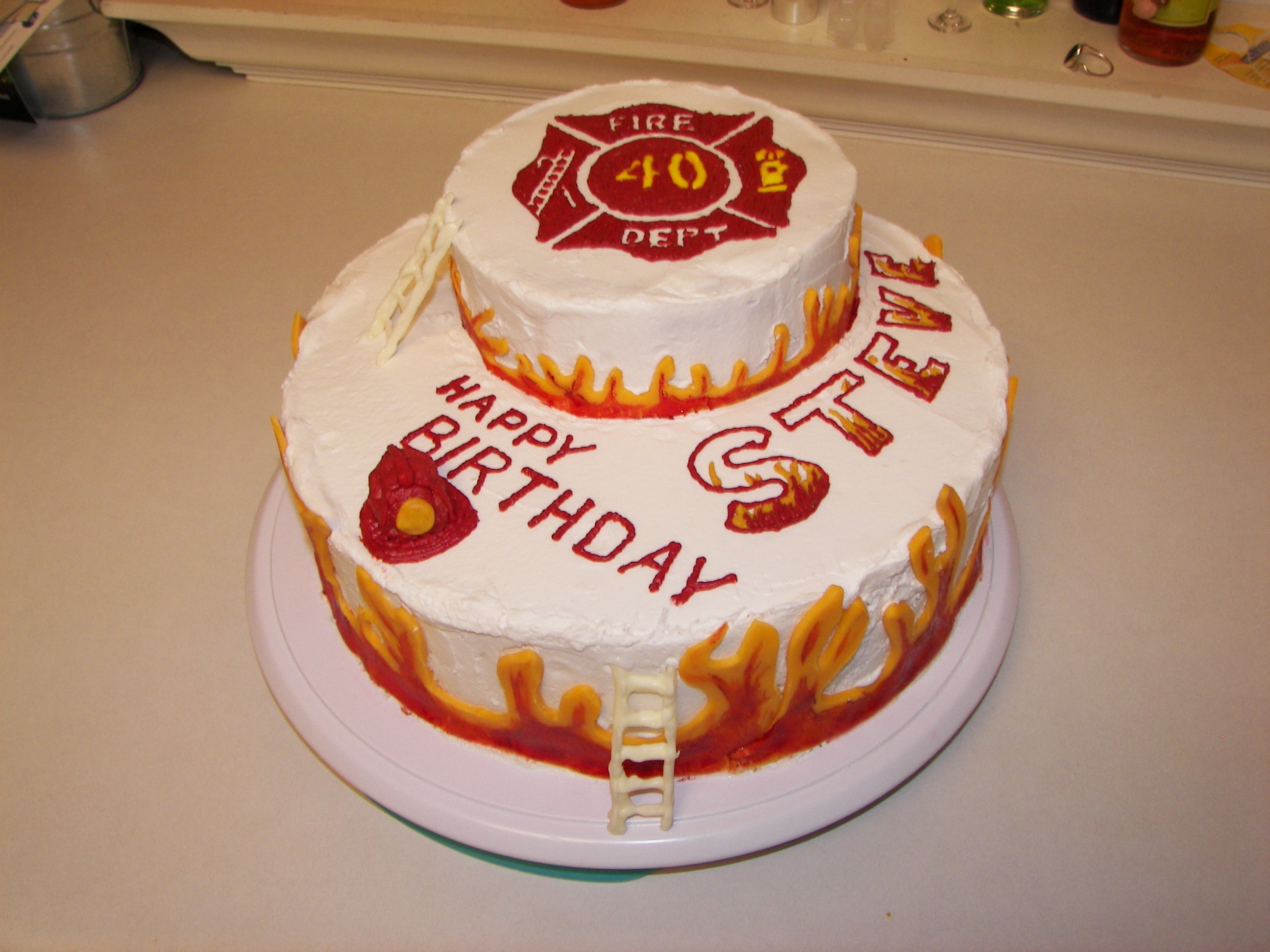 Firefighter Birthday Cake