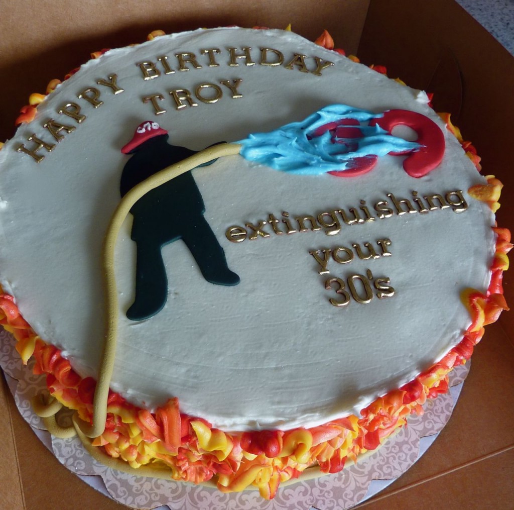Fireman Birthday Cake
