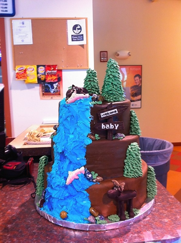Fishing Themed Baby Shower Cake Fishing Themed Baby Shower Cake