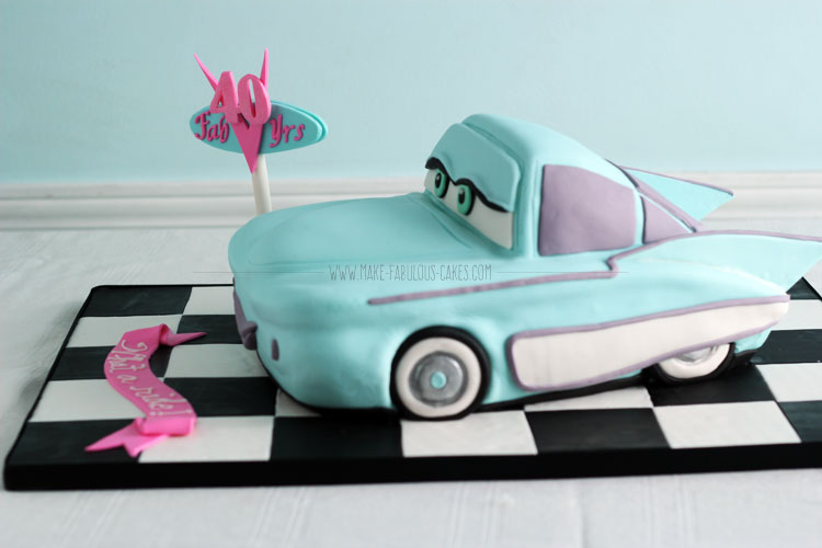 Flo Car Cake - Absolutely Flo Car Cake - Absolutely