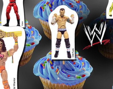 Free Printable WWE Cupcake Toppers