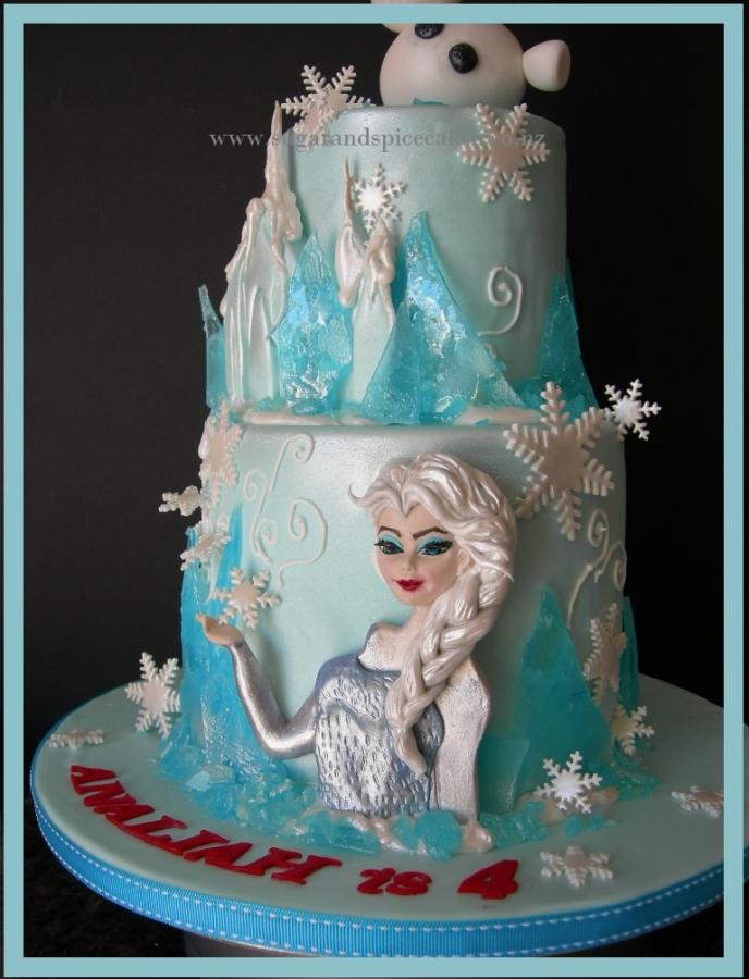 Frozen Disney Ice Castle Cake