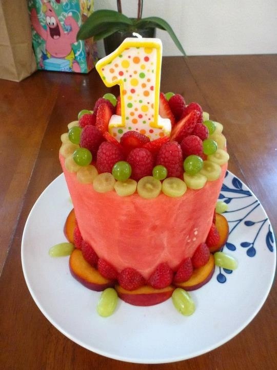 Fruit Birthday Cake