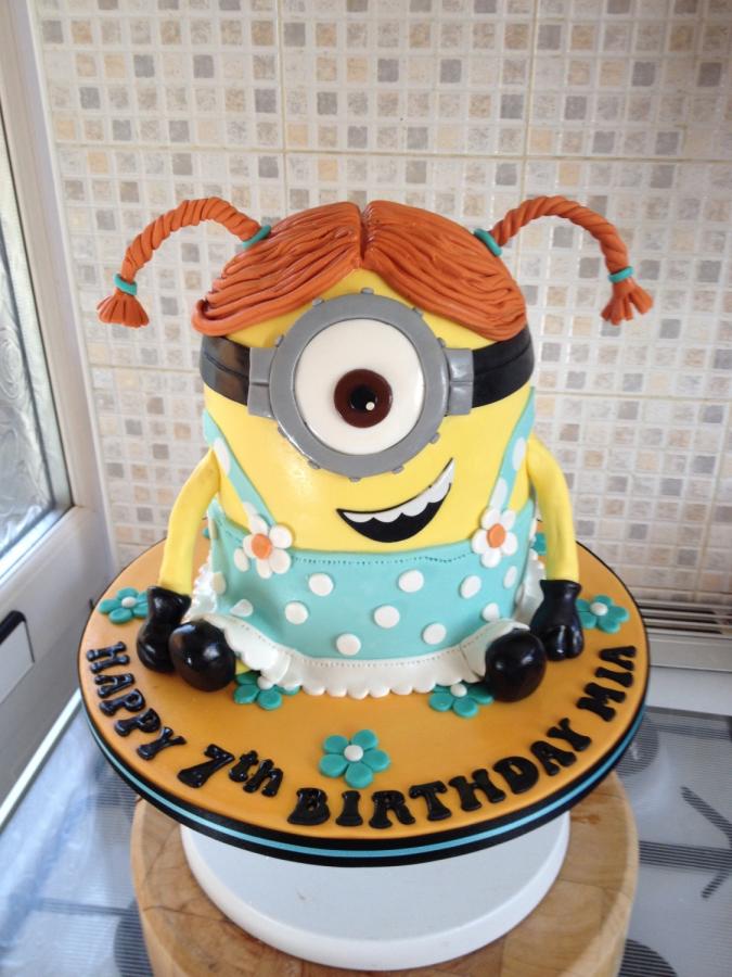 Girl Minion Cake Girl Minion Cake