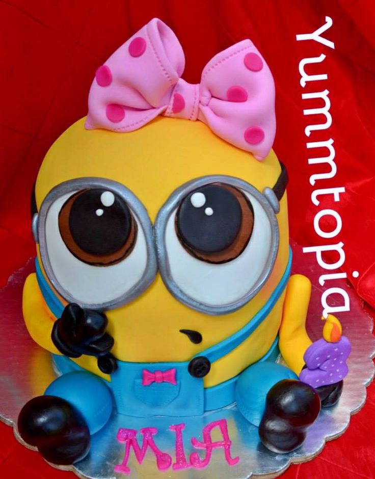 Girl Minion Cake