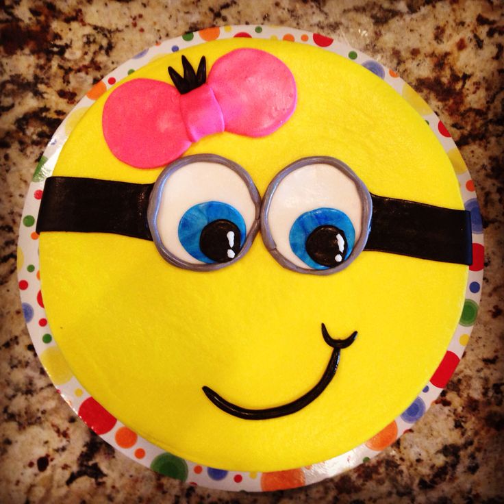 Girl Minion Cake