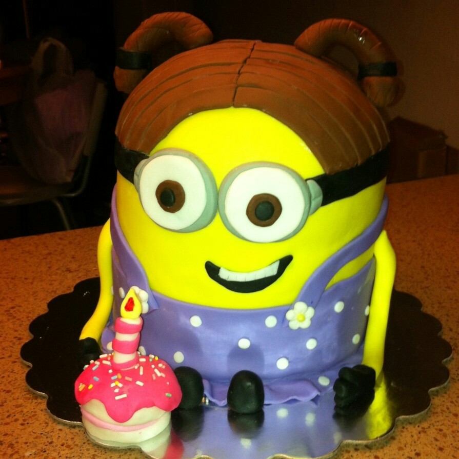 Girls Minion Birthday Cake Girls Minion Birthday Cake