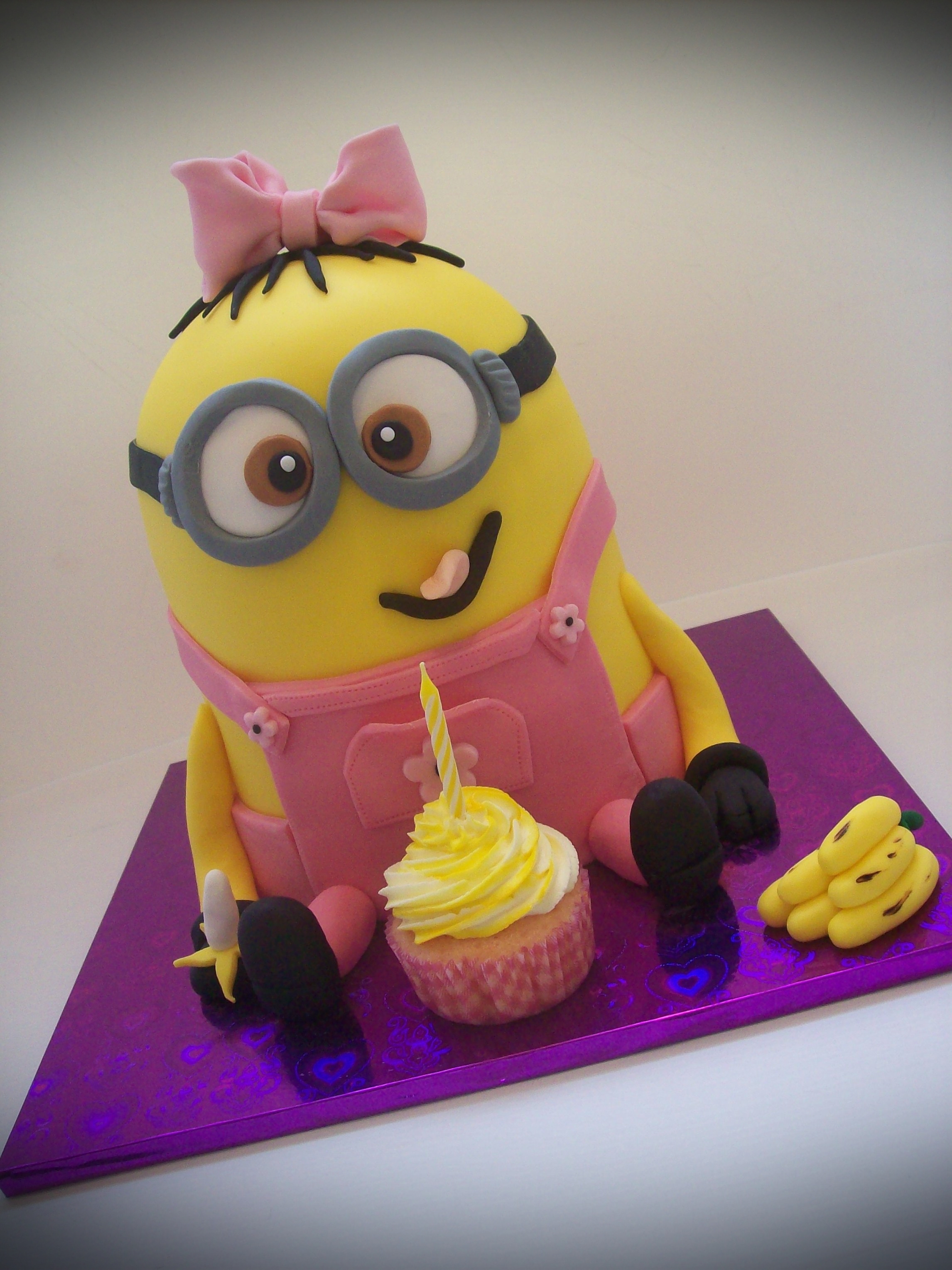 Girls Minion Birthday Cake