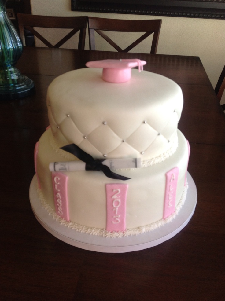 Graduation Fondant Cake Graduation Fondant Cake