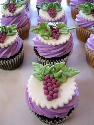 Grape Cupcakes