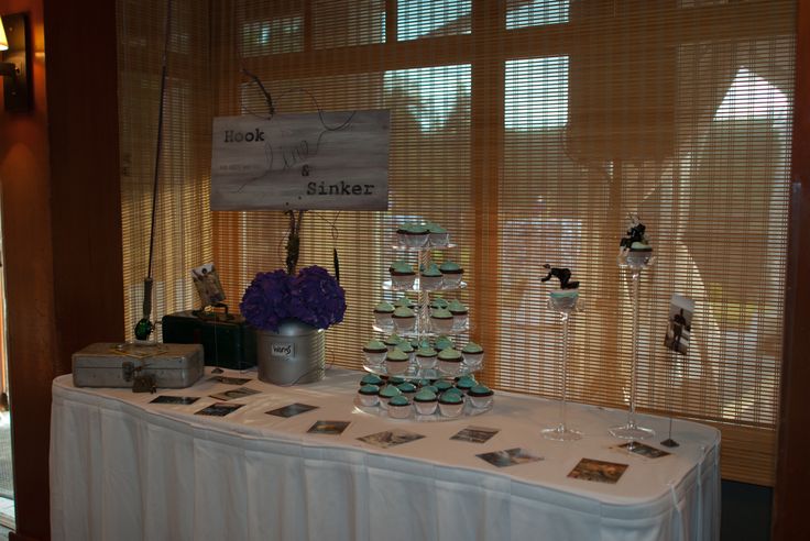 Grooms Table Fishing Theme Cake