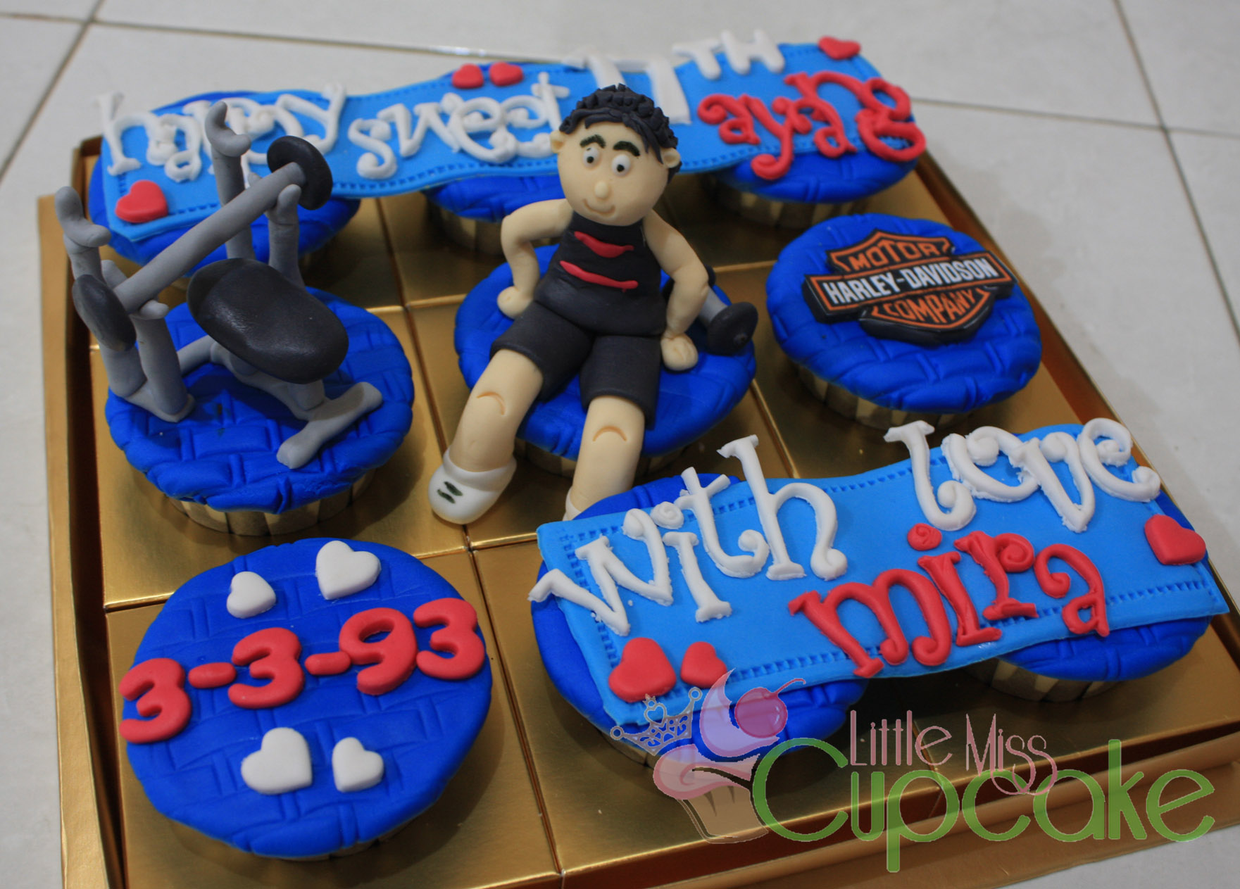 Gym Themed Birthday Cake