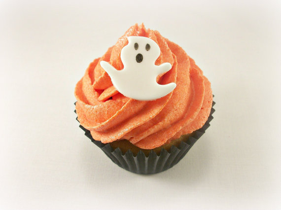 Halloween Fondant Ghost Cupcake Halloween Fondant Ghost Cupcake