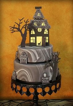 Halloween Haunted House Cake Halloween Haunted House Cake