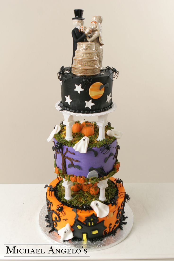 Halloween Pumpkin Wedding Cake Toppers Halloween Pumpkin Wedding Cake Toppers
