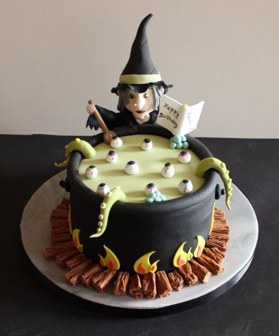 Halloween Witch Birthday Cake