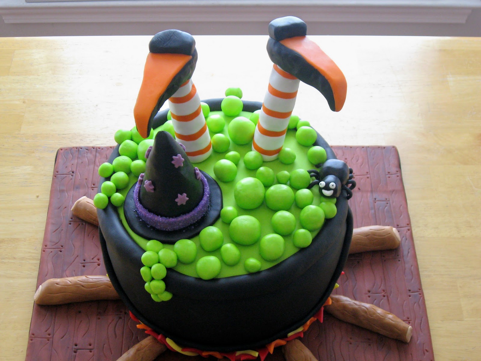 Halloween Witch Cauldron Cake