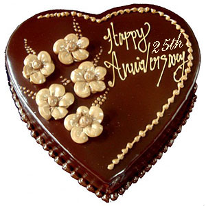 7 Photos of Heart Shaped 25th Anniversary Cakes 7 Photos of Heart Shaped 25th Anniversary Cakes