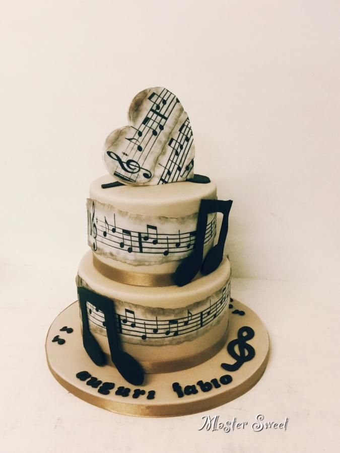 Happy Birthday Music Cake