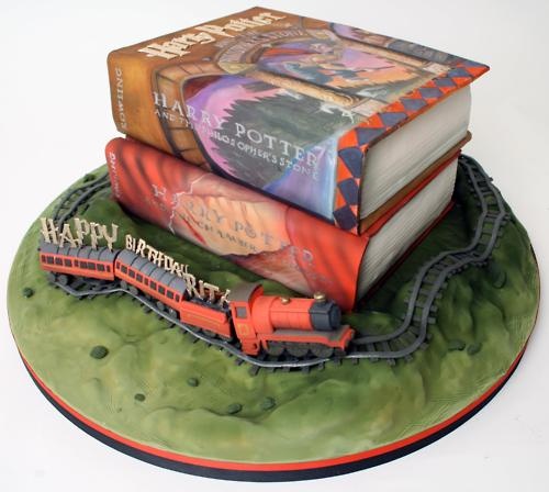 Harry Potter Books Cake