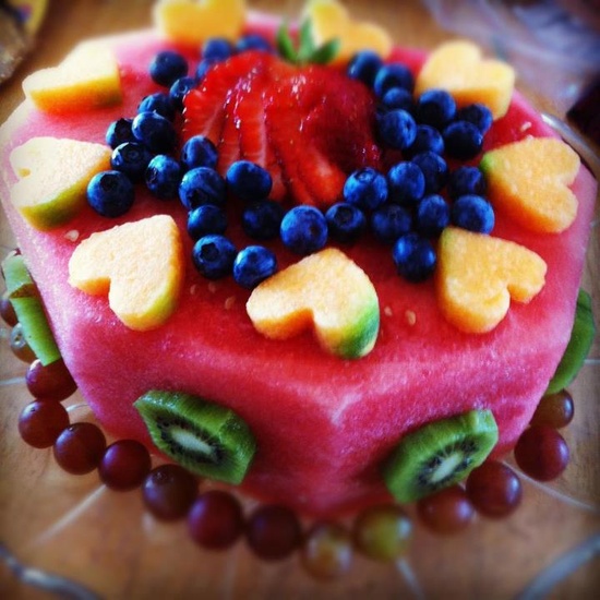 Healthy Fruit Birthday Cake