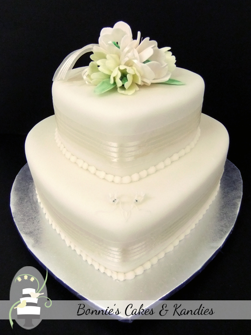 Heart Shaped Wedding Cake