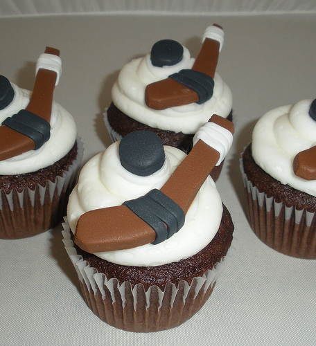 Hockey Cupcakes