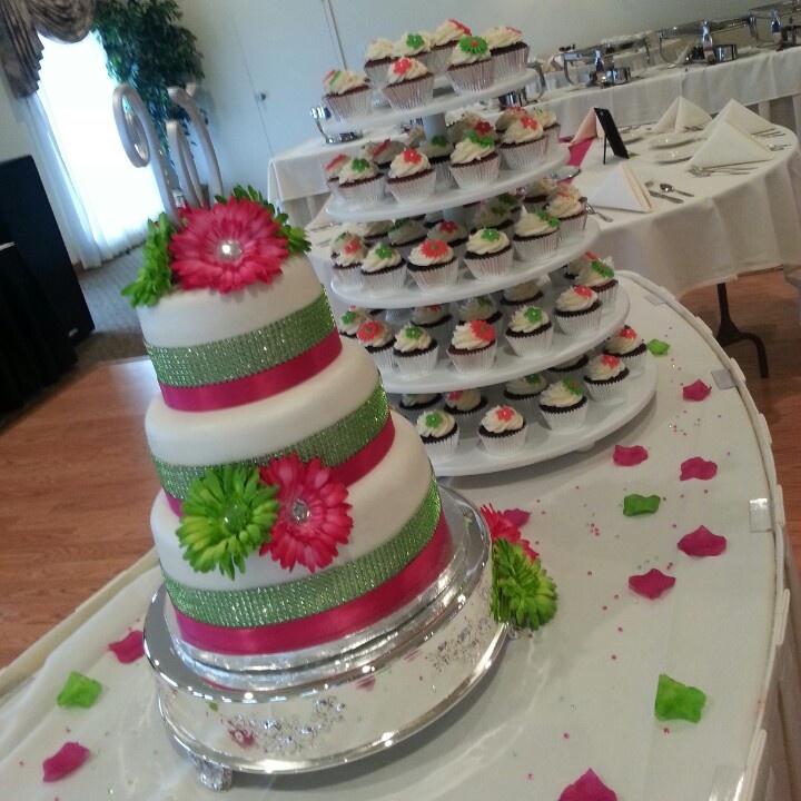 Hot Pink and Lime Green Wedding