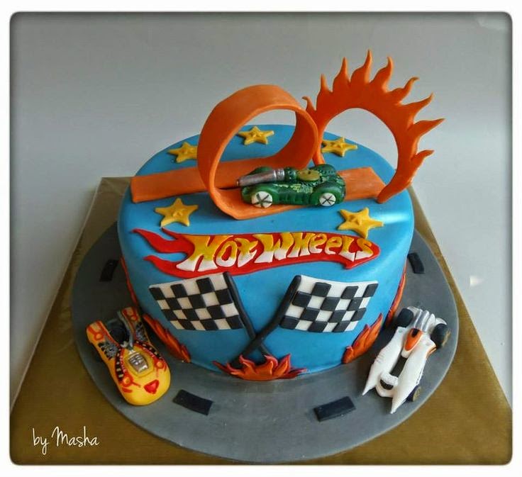 Hot Wheels Birthday Party Cake