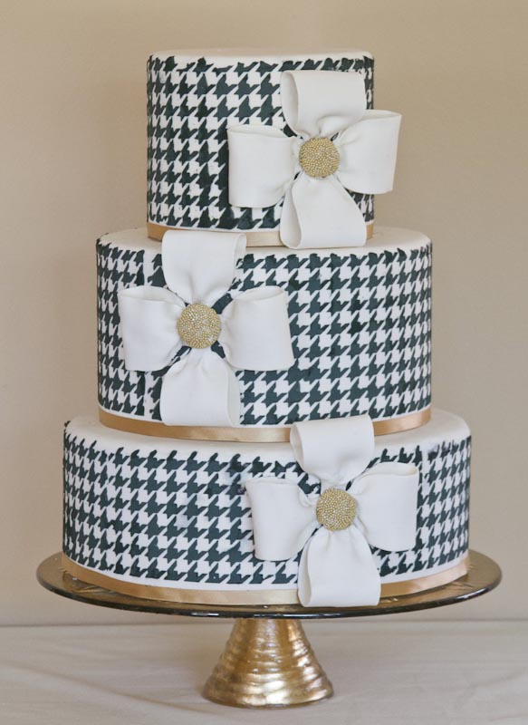 Houndstooth Wedding Cake Houndstooth Wedding Cake
