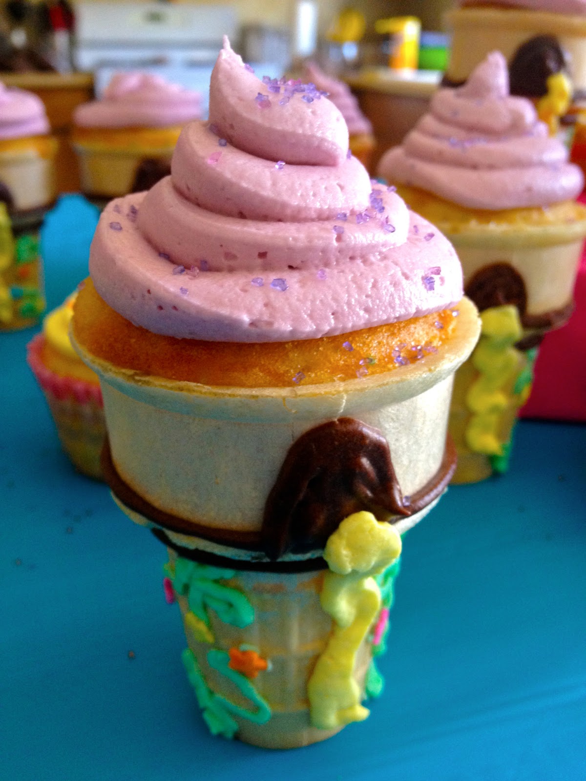 Ice Cream Cone Cupcakes Rapunzel Tower