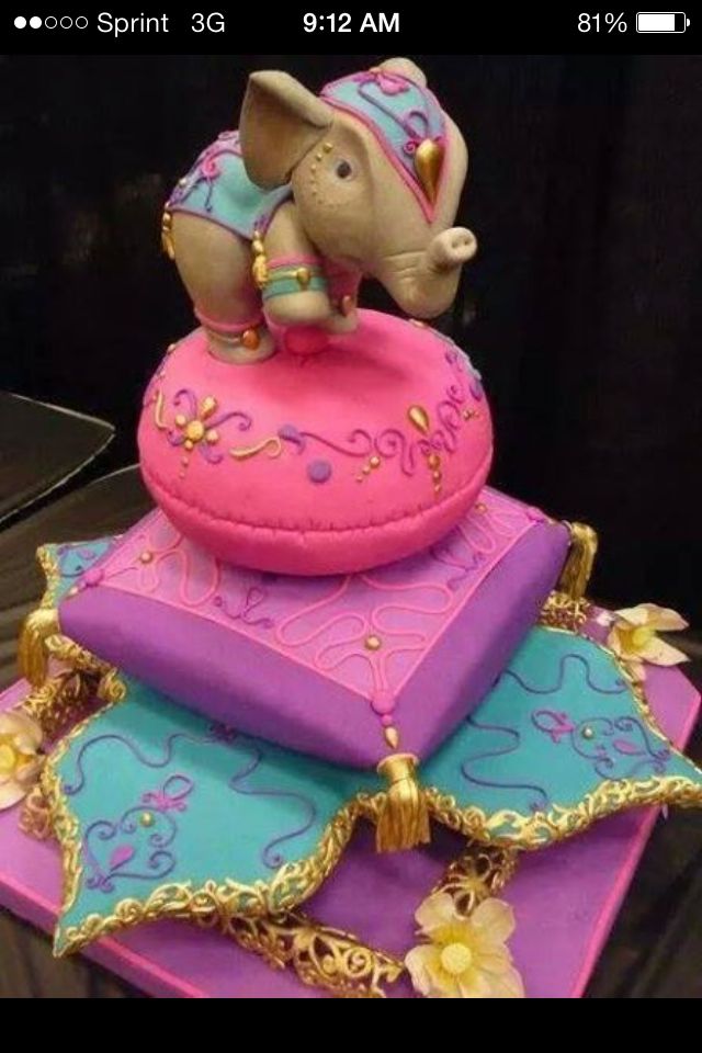 Indian Elephant Birthday Cake