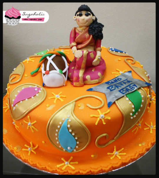 Indian Themed Baby Shower Cake