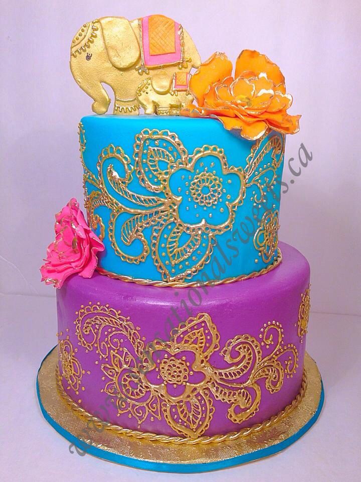 Indian Themed Baby Shower Cake