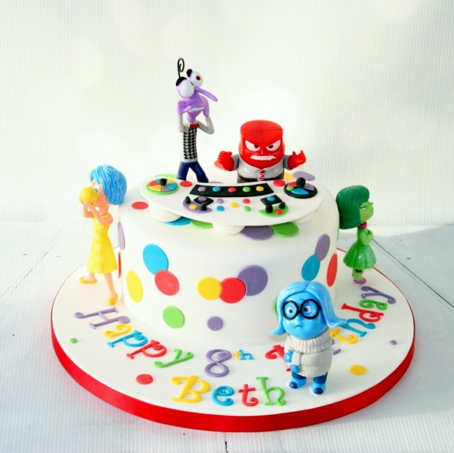 Inside Out Themed Cake