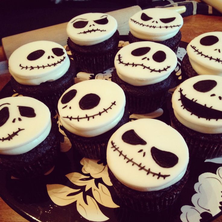 Jack Skellington Halloween Cupcakes