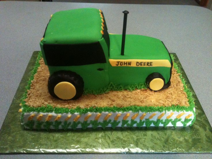 John Deere Tractor Birthday Cake