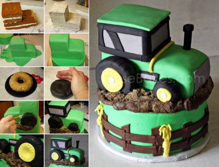 John Deere Tractor Cake Tutorial