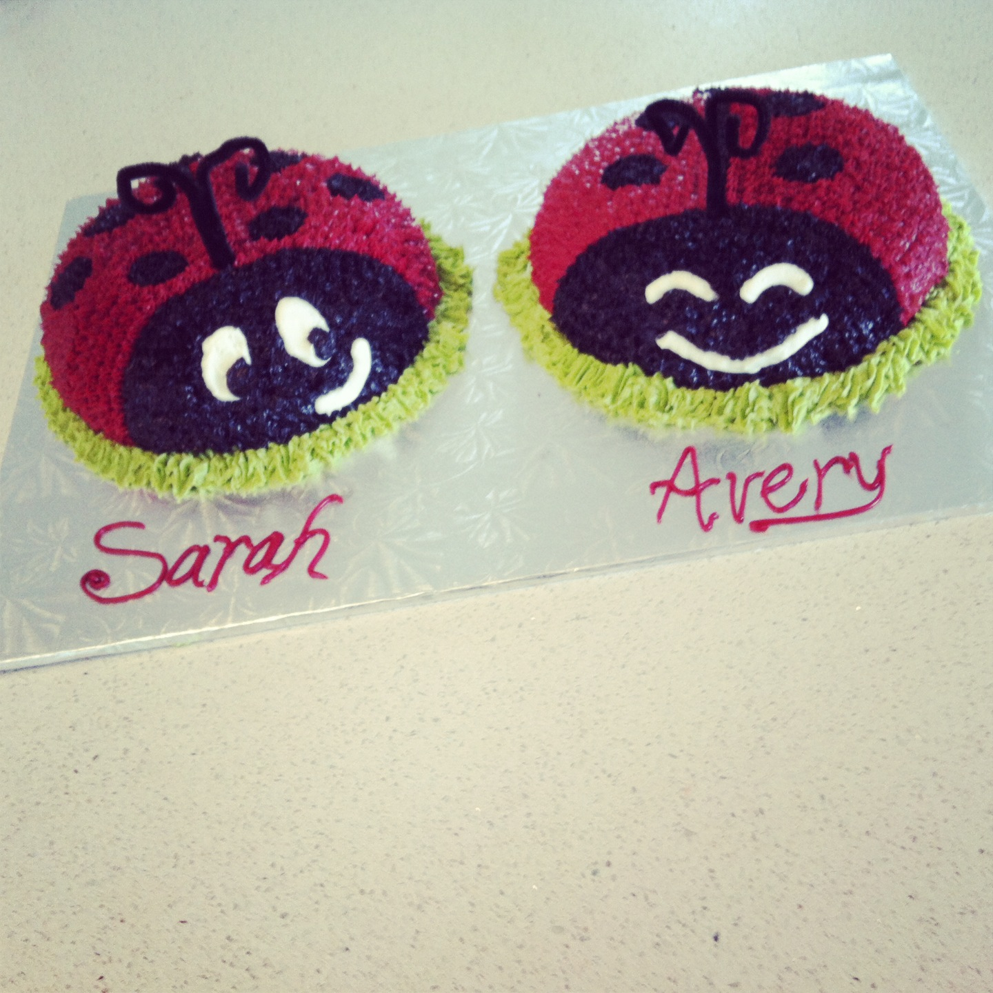 Ladybug Birthday Cake