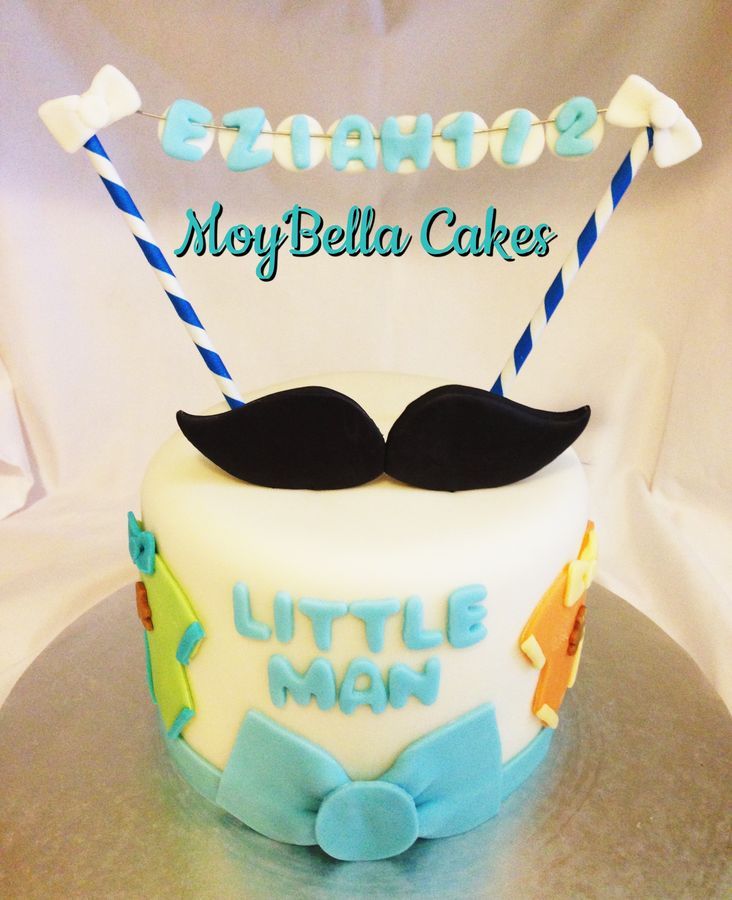 Little Man Baby Shower Cake