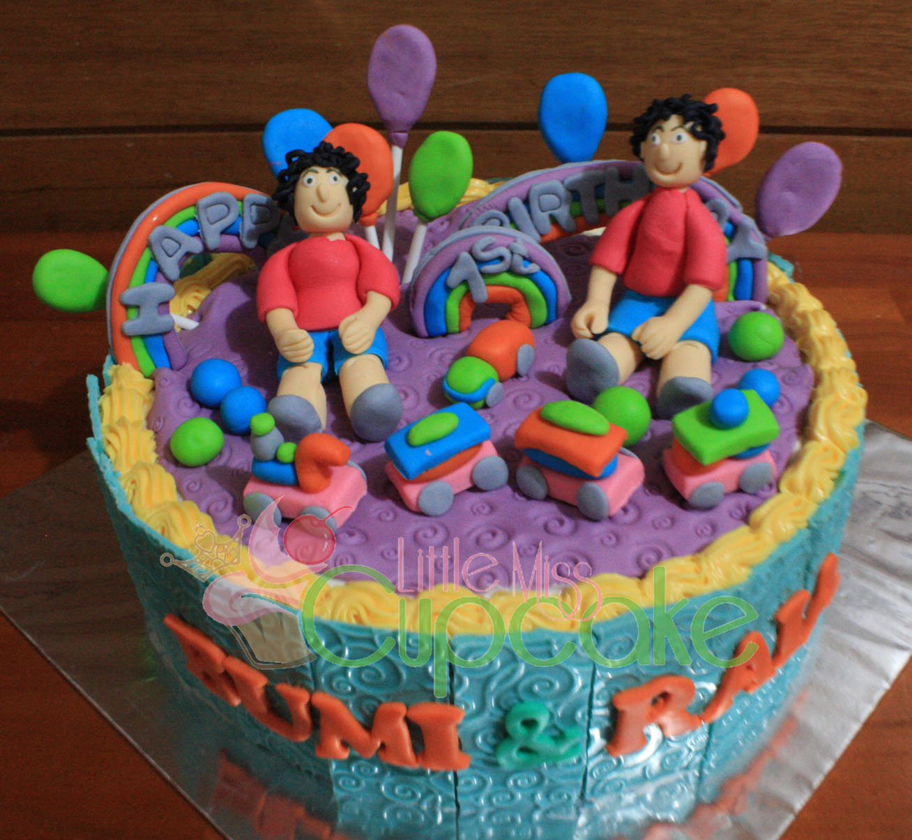 Little Twin Boys Birthday Cakes