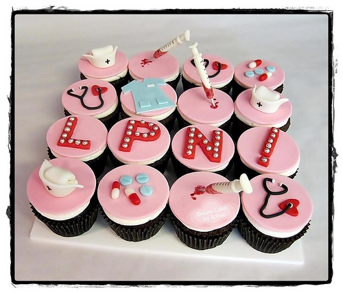 LPN Nursing Graduation Cupcakes