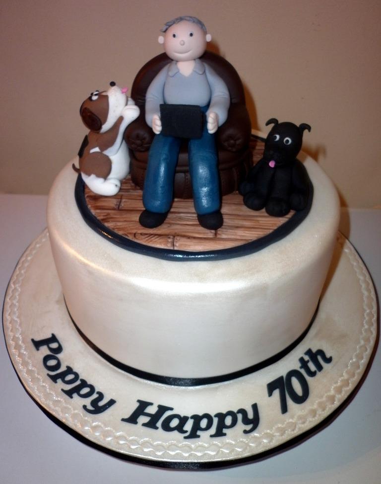 Man 70th Birthday Cake