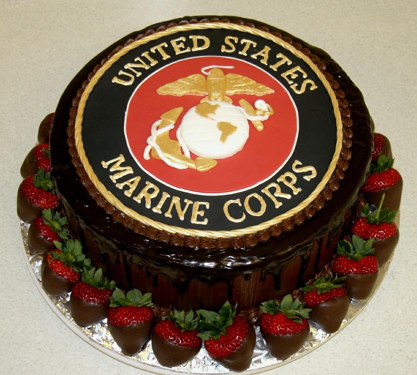 Marine Corps Grooms Cake