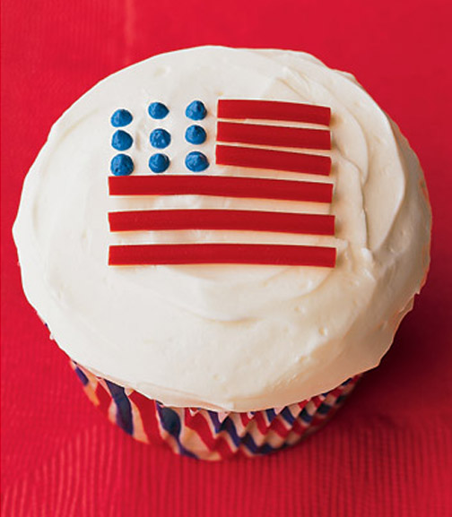 Martha Stewart 4th of July Cupcakes