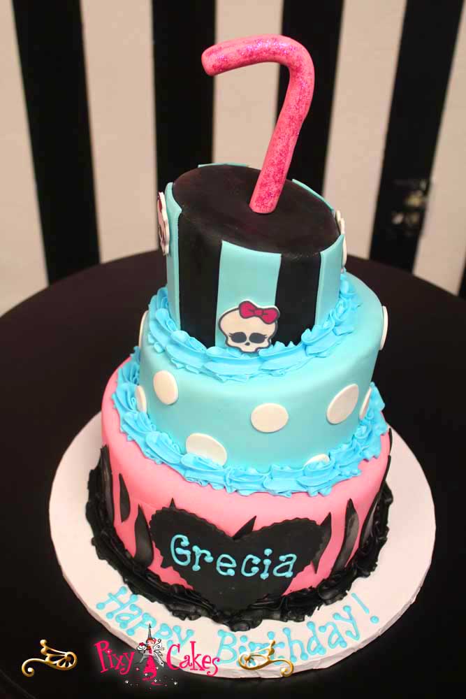 Monster High Birthday Cake Pink
