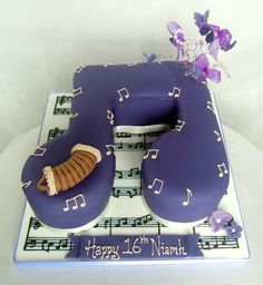 Music Note Shaped Cake
