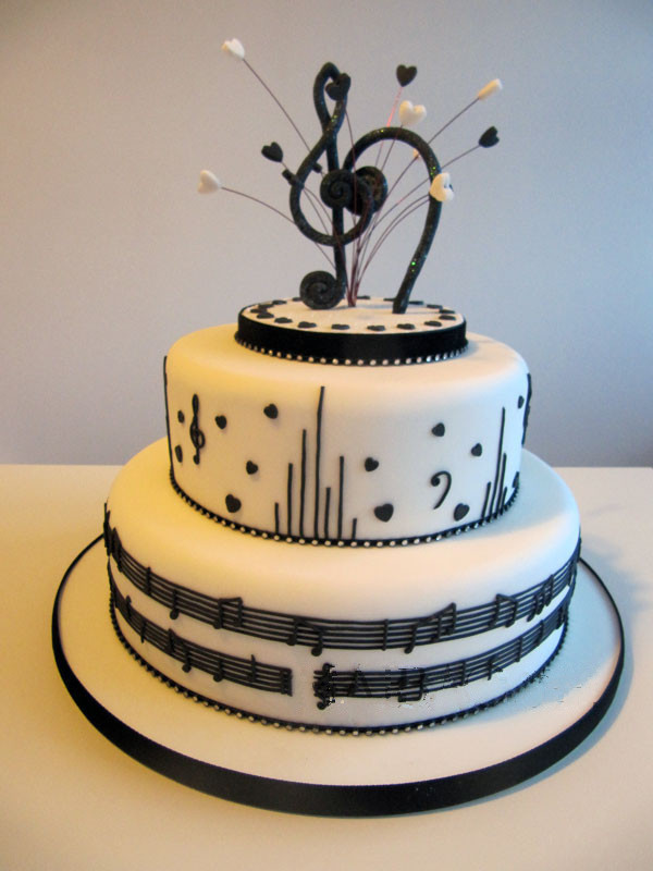 Music Themed Wedding Cake Music Themed Wedding Cake