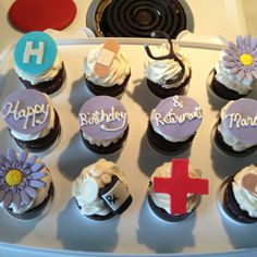 Nursing Retirement Cupcakes